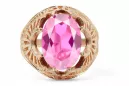Vintage Jewlery Ring Amethyst Original Vintage 14K Rose Gold vrc003r